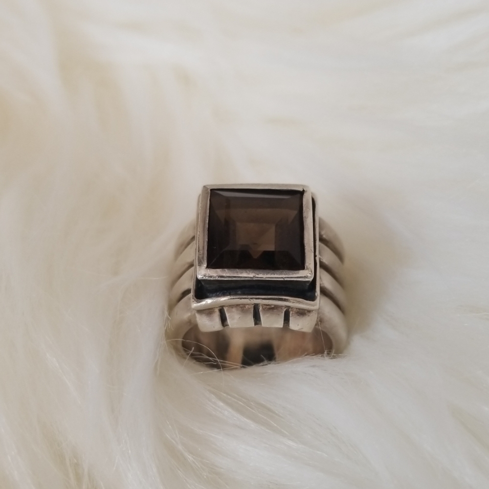Silpada ~ Rare Vintage Smoky Quartz Ring